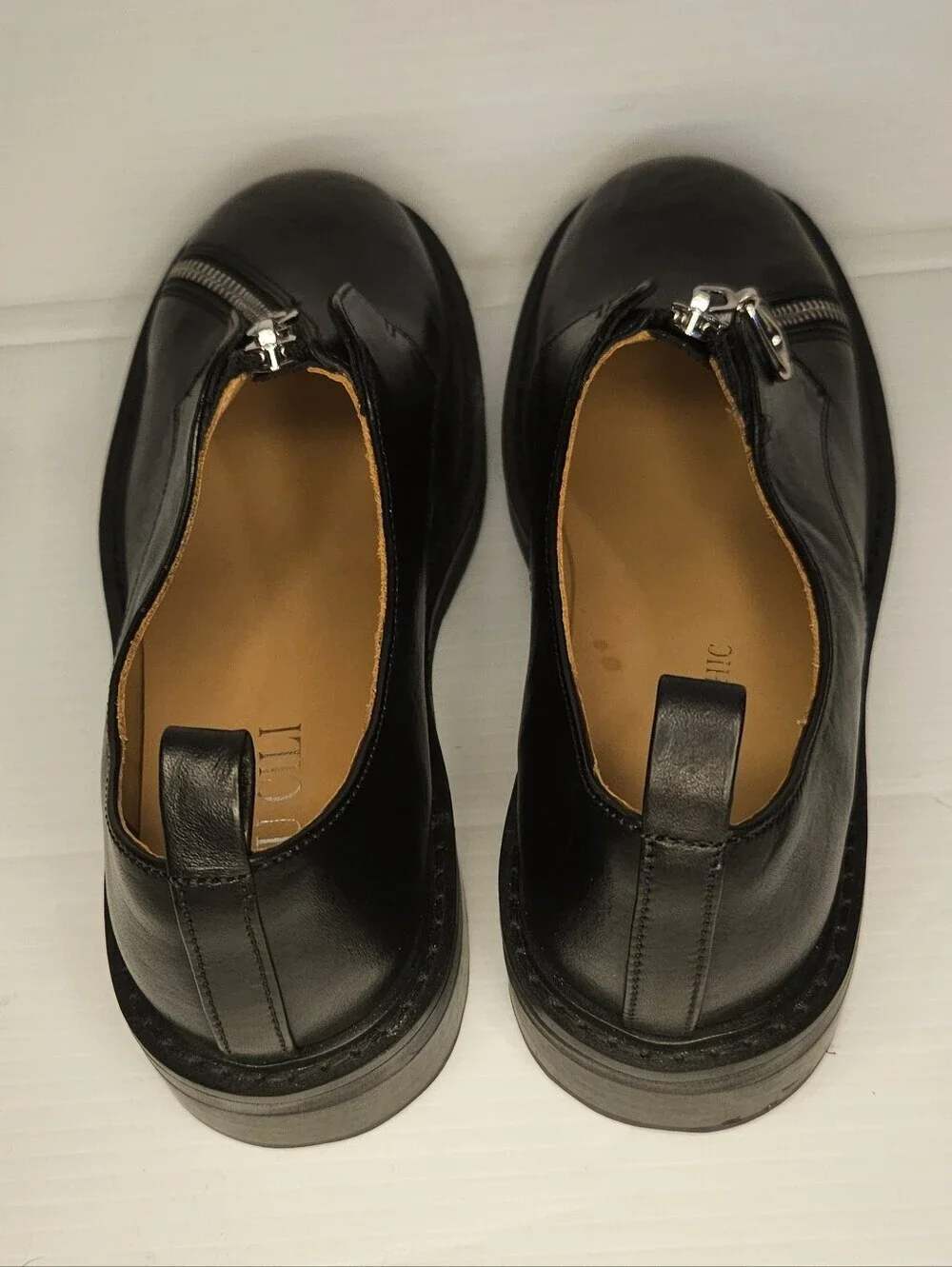 BIU CILI, Woody, Horsehide Leather, Asymmetric, Loafers, Comfort Shoes, EU 39.